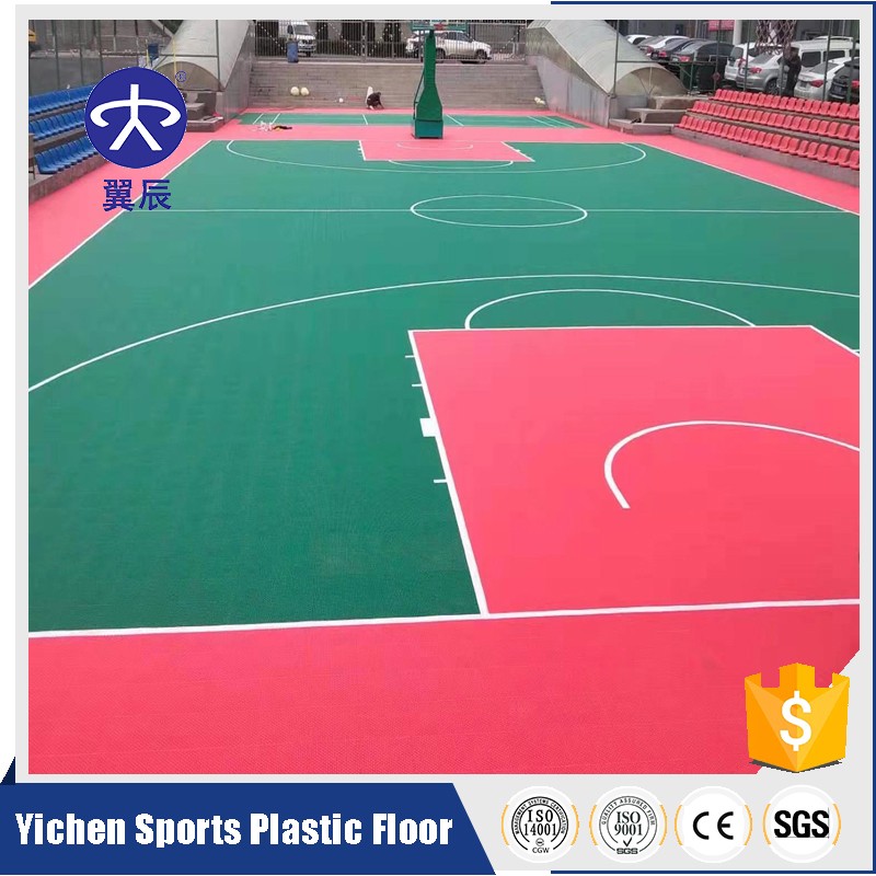 山西陽泉籃球場室外PVC地板卷材