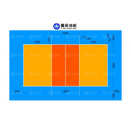 排球場地標準尺寸是多少？